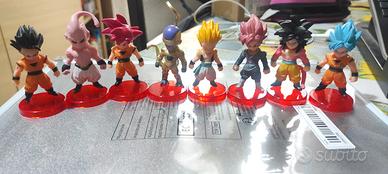 Dragon Ball 8 personaggi con piedistallo