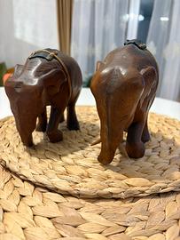 Elefanti vintage fatti a mano