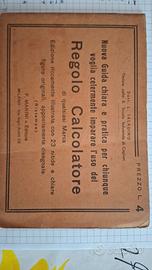 Manuale d'epoca per l'uso del regolo calcolatore