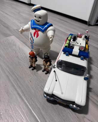 Playmobil ghostbusters Ecto-1 e Omino Marshmallow