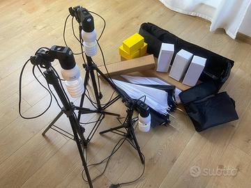 Emart - Set di illuminazione per fotografia, 400 W