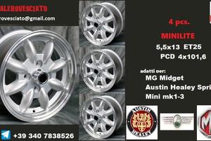 Cerchi minilite 13 mg midget austin healey sprite