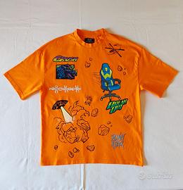 T-shirt Bershka con grafiche gaming, S oversize