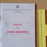 Manuale primo soccorso Guardia Finanza 1991 Roma