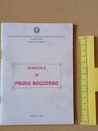 Manuale primo soccorso Guardia Finanza 1991 Roma