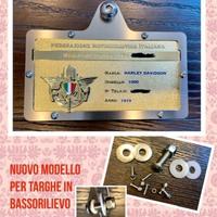 Porta targa FMI nuovo modello 2021 basso rilievo