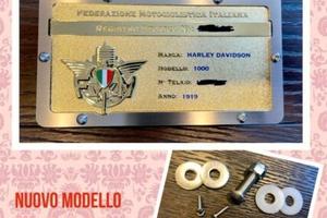 Porta targa FMI nuovo modello 2021 basso rilievo