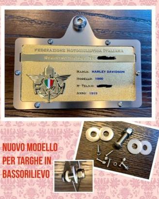 Porta targa FMI nuovo modello 2021 basso rilievo