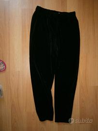 pantaloni velluto nero -Marina Rinaldi -taglia 17