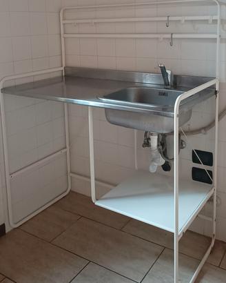 lavello cucina in acciaio Ikea - buone condizioni 