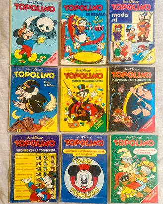 Topolino rivista 9 numeri: sett 1982- febbr 1983