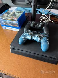 Ps4 slim 1TB FW11.02 HEN 2 joystick e giochi