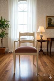 SEDIA IN LEGNO DECORATA