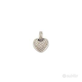 Ciondolo oro bianco e diamanti