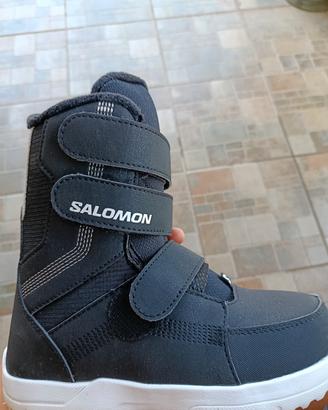 scarponi snowboard Salomon bambino taglia 34.5 