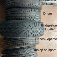 Assortimento copertoni auto vari 195 205 225