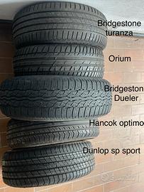 Assortimento copertoni auto vari 195 205 225