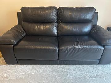 Divano pelle marrone  testa di moro Poltrone Sofà