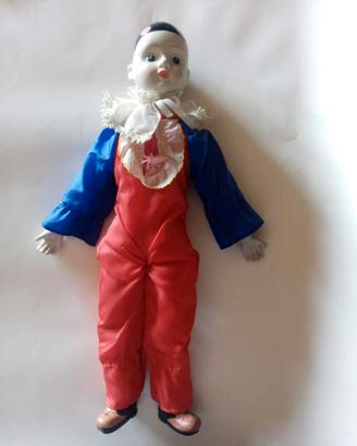 Pierrot Porcellana 50 cm – Vintage anni '80