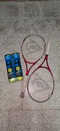 Kit Tennis - 2 Racchette + 2 Tubi di Palline