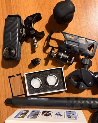 Insta360 x4 + pack moto multiview + sd 256gb