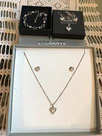 Collana + Bracciale + Orecchini in Arg. 925