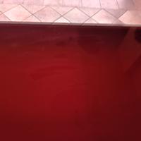 Tavolo cristallo rosso