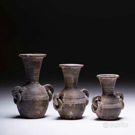 Tris di vasi in terracotta etnici