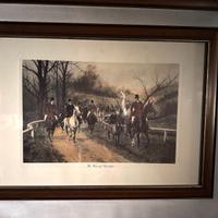 Stampe Vintage Cornice in Legno 80x57