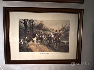 Stampe Vintage Cornice in Legno 80x57