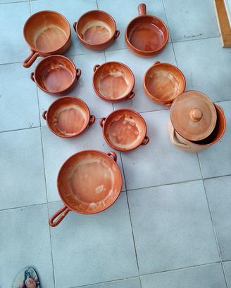 padelle ciotole cocotte tegame terrina