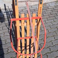 slittino in legno vintage