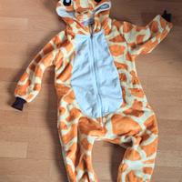 costume carnevale giraffa in pile, 4 anni