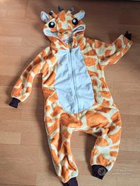 costume carnevale giraffa in pile, 4 anni
