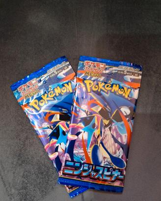 pokemon ninja spinner jap bustine sigillate