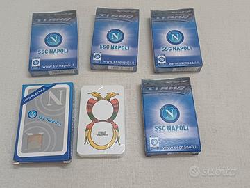 5 mazzi di carte ssc napoli sigillate