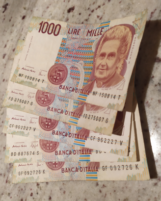 1000 lire Montessori
