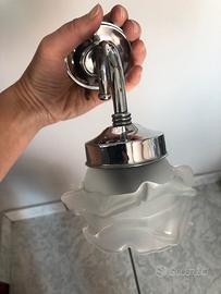 Applique a muro/parete cromo vetro