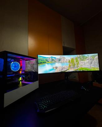 Postazione Completa - Pc + Monitor + Accessori