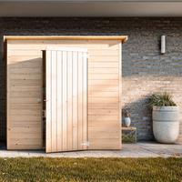 Casetta in legno da giardino addossata Lady 2x1