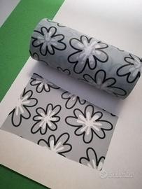 washi tape grigio scrap deco arte hobby