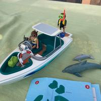 Playmobil barca con dolphini