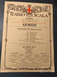 Set locandina inaugurazione teatro Scala  96/97