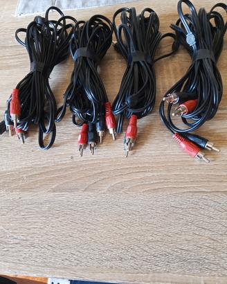 4 cavetti audio RCA da 5 metri cad.
