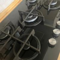 Candy CVG74WPB Piano Cottura a Gas in Vetro Temper