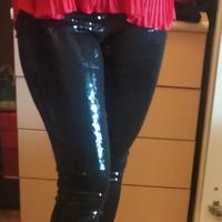 Leggins paiettati Benetton taglia Xs/S