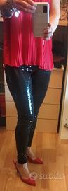 Leggins paiettati Benetton taglia Xs/S