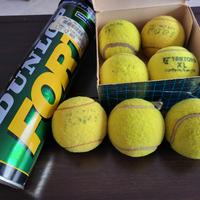 7 palline da tennis Vintage