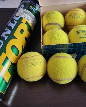 7 palline da tennis Vintage