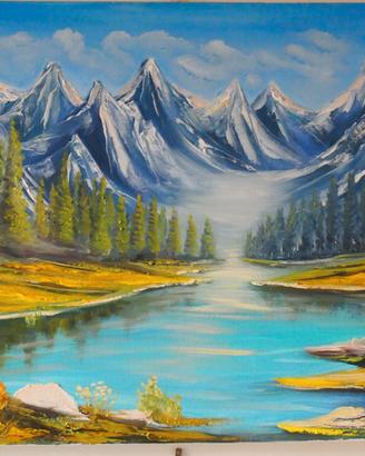 Quadro moderno olio su tela 70x50cm Anno 2025